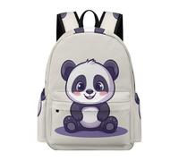 TPISLI Cartable Scolaire Design Mignon Panda Fille Garçon 7-12 Ans Sac à Dos Imprimé Animal Primaire CE2 Grand Format Imperméable pour Cours Voyage Loisirs et Usage Quotidien Rentrée Scolaire