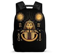 TPISLI Cartable Scolaire Egyptian Pharaoh pour Fille Garçon CM1 CM2 Cartable Pharaoh 5-10 Ans Daypack, Dos Rembourré Détails en Feutre Promenade Randonnée