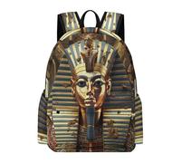 TPISLI Cartable Scolaire Égyptien Pharaon Garçon Sac Collège Pharaon de Égypte Élève Fille 10-15 Ans Collège Sac à Dos Imperméable Grand pour Voyage Cours et Cadeau d'Anniversaire, Bookbag