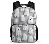 TPISLI Cartable Scolaire Fantôme pour Fille Garçon CE1 CE2 Sac d'École Gothic Style 6-11 Ans Daypack, Poches Latérales Poignée Solide Loisirs Sorties