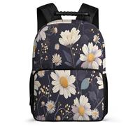 TPISLI Cartable Scolaire Floral Spring Thème pour Fille Garçon CE2 CM1 Sac Scolaire Fleurs 5-10 Ans Backpack, Poches Latérales Léger Durable Voyage Quotidien