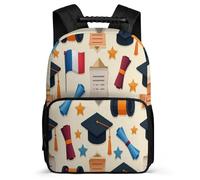 TPISLI Cartable Scolaire France Drapeau pour Élèves 7-11 Ans Sac à Dos Remise de Diplôme Thème CM1 CM2 School Bag, Détails en Feutre Léger Durable Promenade Randonnée