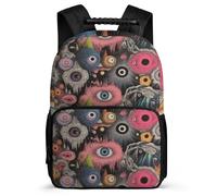 TPISLI Cartable Scolaire Graffiti Eye Art pour Filles Garçons 7-11 Ans Cartable Colourful Abstract École Primaire Bookbag, Poignée Solide Léger Durable Cadeau Anniversaire