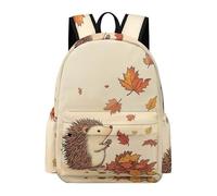 TPISLI Cartable Scolaire Hérisson Adorable Enfants 7-11 Ans Sac Scolaire Thème Automne Garçon 10 Ans Bookbag Imperméable Grand Promenade Randonnée École Voyage Promenade