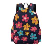 TPISLI Cartable Scolaire Imprimé Fleurs Fille Garçon 7-11 Ans Sac à Dos Design Plante Primaire CE1 CE2 Sac d'École Léger Imperméable pour Cours Voyage Loisirs, Book Bag Rentrée Scolaire et Cadeau