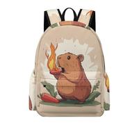 TPISLI Cartable Scolaire Mignon Capybara Fille Garçon 8 Ans Sac à Dos Cochon d’Inde Primaire CE2 CM1 Léger Durable pour École Cadeau de Rentrée Voyage et Loisirs Usage Quotidien