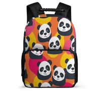 TPISLI Cartable Scolaire Mignon Pandas CM1 CM2 pour Garçons Filles Cartable Panda 6-10 Ans Bookbag, Détails en Feutre Tissu 1680D Cadeau Anniversaire