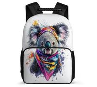 TPISLI Cartable Scolaire Motif Koala pour Filles 6-10 Ans, Sac à Dos Motif Animal Sac d'École, Bookbag, Tissu 1680D, Détails en Feutre, Rentrée Voyage