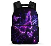 TPISLI Cartable Scolaire Motif Papillon pour Garçons Filles 7-11 Ans, Sac à Dos Papillon Sac d'École, School Bag, Tissu 1680D, Détails en Feutre, Rentrée Voyage