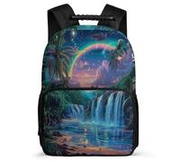 TPISLI Cartable Scolaire Motif Paysage pour Garçons 5-10 Ans, Sac à Dos Beau Sac d'École, Backpack, Léger Durable, Poches Latérales, Voyage Quotidien