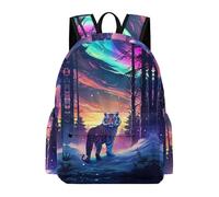 TPISLI Cartable Scolaire Motif Tigre Fille Garçon 10-12 Ans Sac à Dos Motif Animal CM2 Léger Imperméable Durable pour Voyage Loisirs Promenade et Sorties Usage Quotidien