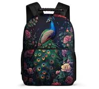 TPISLI Cartable Scolaire Paon pour Filles Garçons 5-10 Ans, Sac à Dos Animal Sac d'École, Daypack, Léger Durable, Poches Latérales, Voyage Quotidien