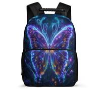 TPISLI Cartable Scolaire Papillon Design pour Élèves 6-11 Ans Sac d'École Papillon 3D Cours Primaire School Bag, Tissu 1680D Dos Rembourré Cadeau de Rentrée