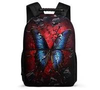 TPISLI Cartable Scolaire Papillon pour Enfants Cours Primaire Cartable Papillon 3D Design 6-11 Ans Daypack, Détails en Feutre Dos Rembourré Loisirs Sorties