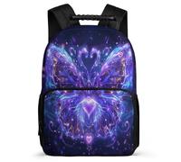 TPISLI Cartable Scolaire Papillon pour Fille Garçon Cours Primaire Sac d'École Papillon 3D Imprimé 7-12 Ans Daypack, Dos Rembourré Poignée Solide Voyage Quotidien