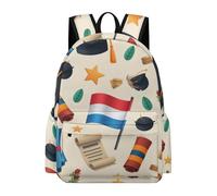 TPISLI Cartable Scolaire Remise de Diplôme Enfants 7-11 Ans Sac Drapeau Pays-Bas Garçons CE2 CM2 Sac Scolaire Imperméable Grand, Voyage Loisirs Promenade Sorties Loisirs