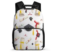 TPISLI Cartable Scolaire Remise de Diplôme Thème pour Filles Garçons Cours Primaire Cartable Decorations 7-11 Ans School Bag, Léger Durable Détails en Feutre Cadeau de Rentrée