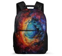 TPISLI Cartable Scolaire Starry Sky pour Garçons Filles 6-11 Ans Sac Scolaire Milky Way CE1 CE2 Backpack, Poches Latérales Dos Rembourré Voyage Quotidien