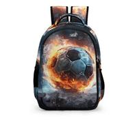 TPISLI Cartables Football Soccer Primaire Garçons Sac À Dos Filles Sac Enfant Fille Sac Ecole Primaire Sac Flamme Print Sacs Scolaires