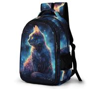 TPISLI Chat de la Galaxie Personnalisé En 3D Sac À Dos Fille Sac A Dos Animal Enfants Garçons Filles Grand Sac Ecole Fille Garçon Primaire Sac A Dos Scolaire Poids Léger Avec