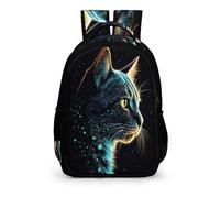 TPISLI Chat de la Galaxie Sac À Dos Pour Enfants Pour Enfants Garçons Animal Chat Sac À Dos Sac À Dos Sac D'école Sacs À Dos École Sac À Dos Cartable Garçons Filles 16inch