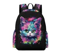 TPISLI Léger Femmes Sac À Dos Chat Coloré Enfant Loisir Sac D'école Grande Capacité Sac D'université Pour Voyage Quotidien École Vacances Adolescent Backpack De Chaton Animal