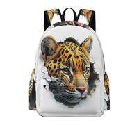 TPISLI Sac à Dos 3D Guépard Enfant Garçon Cartable Léopard Animal Fille 10 Ans CM1 CM2 Cartable Scolaire Léger Imperméable pour École Voyage et Usage Quotidien Loisirs Cours