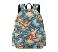 TPISLI Sac à Dos Anges Fille Cartable Fleurs Élève Garçon 11 Ans CM2 Cartable Scolaire Grand Durable pour Rentrée Scolaire Loisirs et Sorties Usage Quotidien Voyage