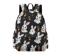 TPISLI Sac à Dos Animal Lapin Garçon Fille 7-10 Ans Cartable Design Lapin CP CE1 Sac d'École Léger Durable pour École Voyage Loisirs, Backpack Usage Quotidien et Sorties Promenade