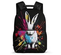 TPISLI Sac à Dos Animal Lapin pour Élèves 6-11 Ans, Cartable Design Lapin Sac d'École Enfants, Daypack, Promenade Randonnée, Usage Quotidien, Cadeau