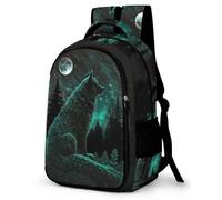 TPISLI Sac À Dos Animal Loup Scolaire Garçons Adolescents Grands Sacs D'école Wolves Filles Cartables Enfants Sacs À Dos Impression Sacs D'école Pour 8-15 Ans