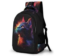 TPISLI Sac À Dos Chat Fille Sac A Dos Animal Enfants Garçons Filles Grand Sac Ecole Fille Garçon Primaire Sac A Dos Scolaire Poids Léger Avec Poche À Bouteille