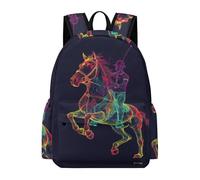 TPISLI Sac À Dos Cheval Enfant - Garçons Filles Cartable Cheval École Primaire Étudiant Sac À Dos De Animal Cheval Pour Adolescent Quotidienne À L'extérieur/7-12 Ans