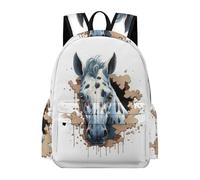 TPISLI Sac À Dos Cheval Enfant - Garçons Filles Cartable Cheval École Primaire Étudiant Sac À Dos De Animal 3D Cheval Pour Adolescent Quotidienne À L'extérieur/7-12 Ans