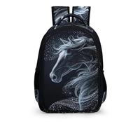TPISLI Sac À Dos Cheval Enfant, Léger CArtable Animal Cheval Garçons Maternelle 4-6 Ans Imperméable Mignon Sac À Dos Garçons Préscolaire Voyage