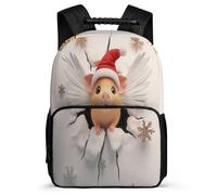 TPISLI Sac à Dos Cochon d'Inde pour Élèves 6-11 Ans, Cartable Mignon Animal Enfants École Primaire, Daypack, Léger Durable, Poches Latérales, Voyage Quotidien