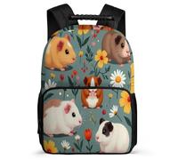 TPISLI Sac à Dos Cochon d'Inde pour Filles 8-12 Ans, Cartable Petit Animal Enfants École Primaire, Bookbag, Tissu 1680D, Détails en Feutre, Rentrée Voyage