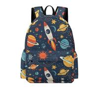 TPISLI Sac À Dos Cosmos, Enfants Sac D'école Primaire Étudiants Cartables Scolaires Impression De Planète Sacs Léger Élèves Cadeaux De Rentrée Ccolaire 5-12 Ans
