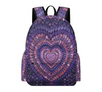 TPISLI Sac à Dos Cœur Design 8-12 Ans Enfant Garçon Sac d'École Amour Cœurs CM1 CM2 Enfant Fille Cartable Scolaire Léger Imperméable pour École Voyage Loisirs et Cours Usage Quotidien