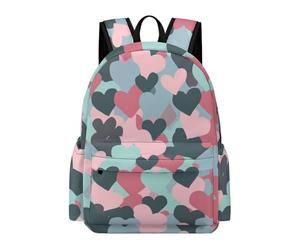 TPISLI Sac à Dos Cœurs 6-10 Ans Enfant Garçon Sac d'École Amour Cœurs CP CE1 Fille Cartable Scolaire Imperméable Grand pour Rentrée Scolaire Voyage et Cours Usage Quotidien