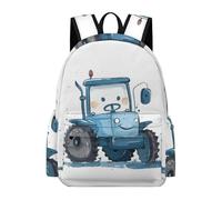 TPISLI Sac À Dos D'école De Tracteur Mignonne Cartable De Motif de Voiture Pour Le Sac De Voyage D'enfants De Filles De Garçons Bookbag Idéal Pour L'école Ou Les Décontracté