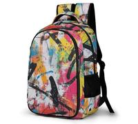 TPISLI Sac À Dos D'école Impression En 3D Voituretable Graffiti Adolescent Voituretable Coloré Garçon Personnalité Sac À Dos Pour Enfants