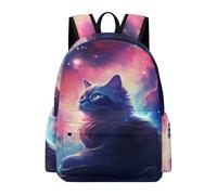 TPISLI Sac À Dos D'école Pour Garçons Et Filles Sac À Dos Pour Enfants Le Chat Galactique Sac À Dos Pour Enfants Le Chaton Sac À Dos Pour Enfants - Sac