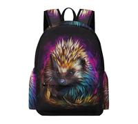 TPISLI Sac À Dos D'écolier Motif Hérisson, Sac Animal Imprimé Pour Garçons Et Filles, Cartable Hérisson,Sac De Voyage, Sac À Dos Enfant Daypack Pour La Fête Des Enfants