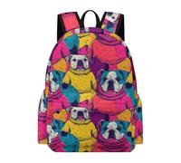 TPISLI Sac à dos d'écolier pour garçon - Motif loup - Sac à dos pour adolescent - Kawaii Animal Loup - Cartable pour filles de 7 à 12 ans, Style 5., 42 x 30 x 15 cm, Artisanal