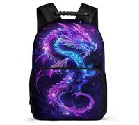 TPISLI Sac à Dos Design Dragon pour Filles Garçons 7-12 Ans, Cartable Style Chinois Enfants École Primaire, Daypack, Léger Durable, Poches Latérales, Voyage Quotidien