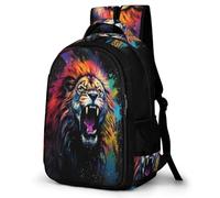 TPISLI Sac À Dos École Primaire CArtable Roi Lion Animal Fille 10 Ans 12 Ans CE2 CE1 Sac Garçon Personnalisé