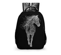TPISLI Sac À Dos Enfant, CArtable Cheval Scolaire Garcon Fille Sac Cheval Imprimé Sac Ecole Primaire Voyage Idée Cadeau Enfant Ado CArtable