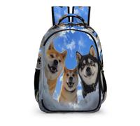 TPISLI Sac À Dos Enfant, CArtable Chien Scolaire Garcon Fille Sac Animal Chien Sac Ecole Primaire Voyage Idée Cadeau Enfant Ado CArtable