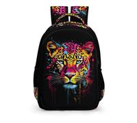 TPISLI Sac À Dos Enfant, Cartable Guépard Scolaire Garcon Fille Sac Animal Léopard Sac Ecole Primaire Voyage Idée Cadeau Enfant Ado CArtable